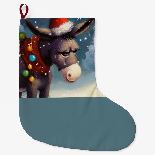 WeihnachtsDonkey 2 Großer Weihnachtsstrumpf (Vorderseite)