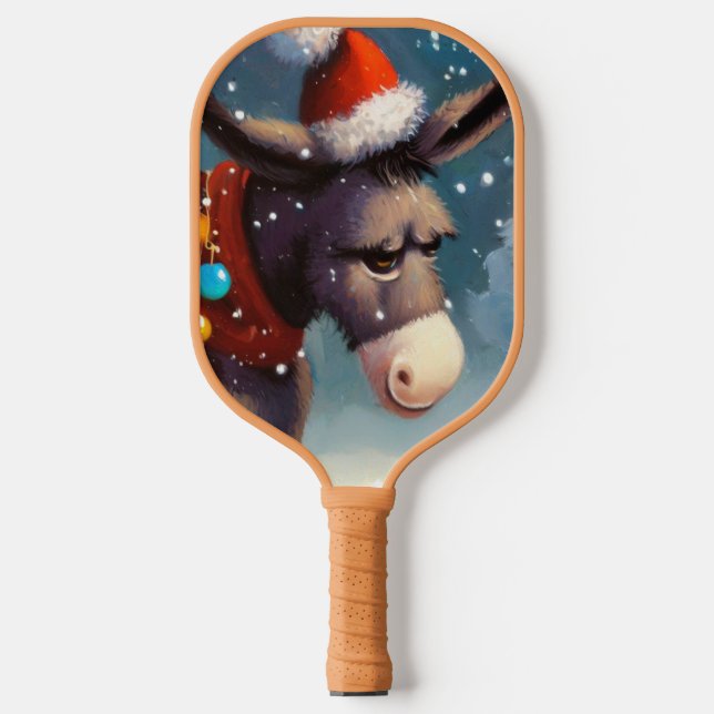 WeihnachtsDonkey (2) Pickleball Schläger (Vorderseite)