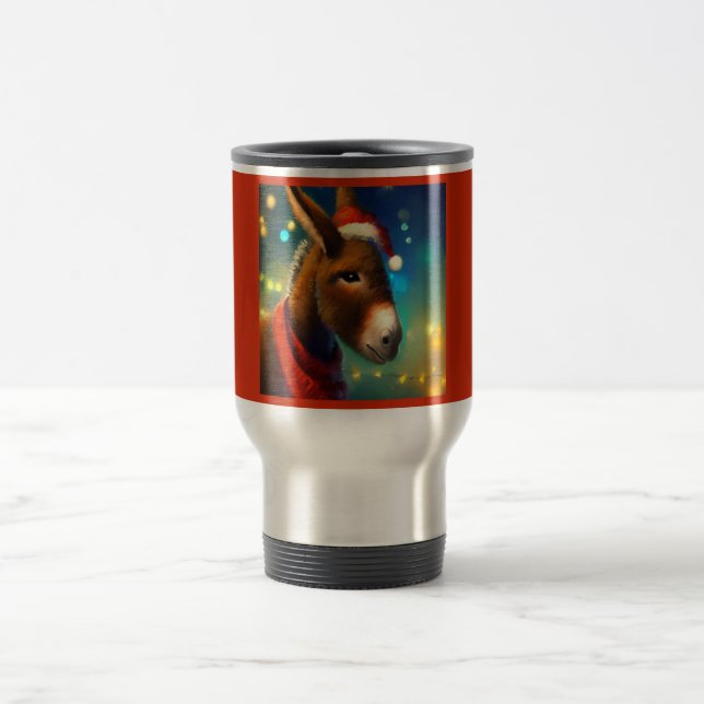 WeihnachtsDonkey 3 Reisebecher (Mittel)
