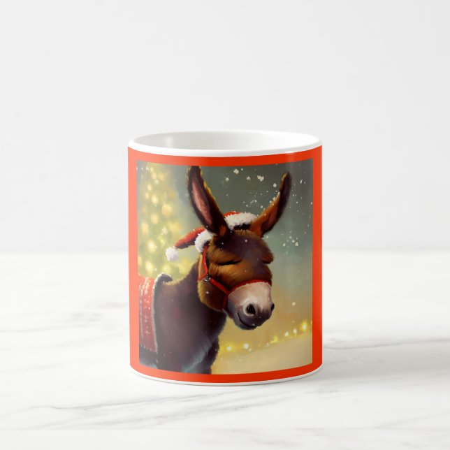 WeihnachtsDonkey 4 Kaffeetasse (Mittel)