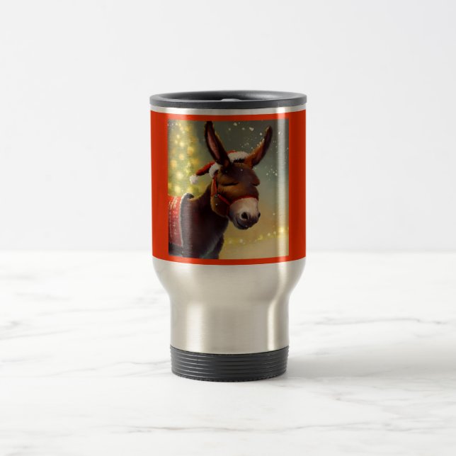 WeihnachtsDonkey 4 Reisebecher (Mittel)