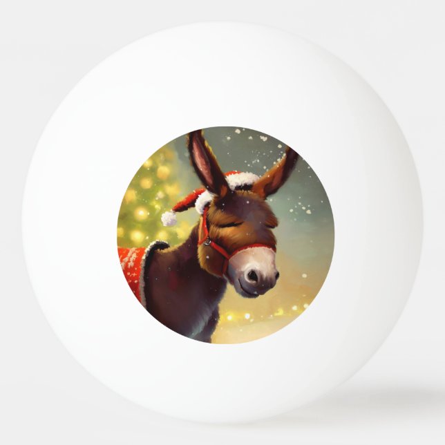 WeihnachtsDonkey (4) Tischtennisball (Vorderseite)
