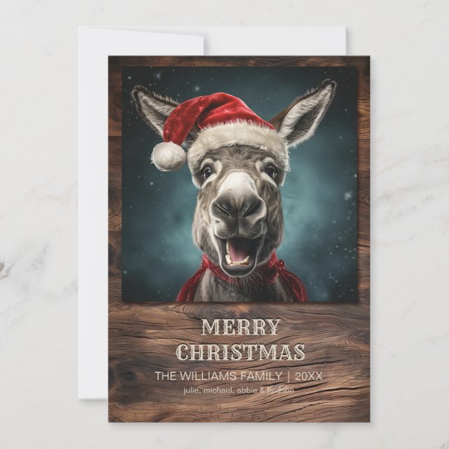 WeihnachtsDonkey Einladung (Vorderseite)
