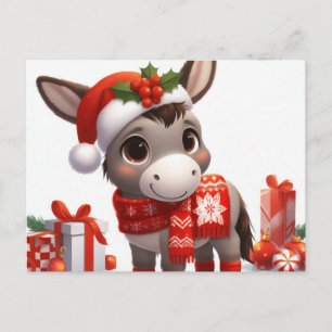 Weihnachtsdonkey Postkarte