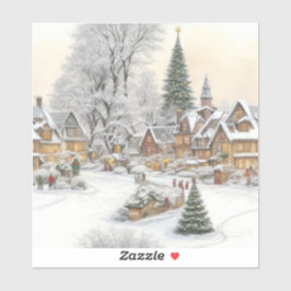 Weihnachtsdorf Aufkleber