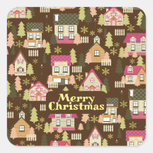 Weihnachtsdorf-Aufkleber