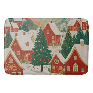 Weihnachtsdorf Badematte