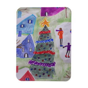 Weihnachtsdorf flexibel magnet