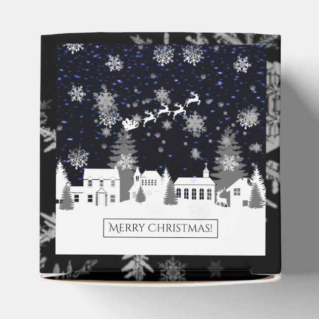 Weihnachtsdorf Gefälligkeitsbox Geschenkschachtel (Oben)