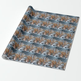 Weihnachtsdorf Geschenkpapier