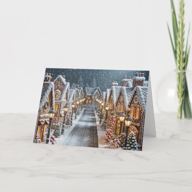 Weihnachtsdorf Karte (Vorderseite)