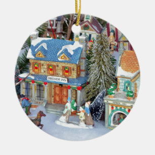 Weihnachtsdorf Keramikornament