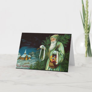 Weihnachtsdorf Kirche Card Feiertagskarte