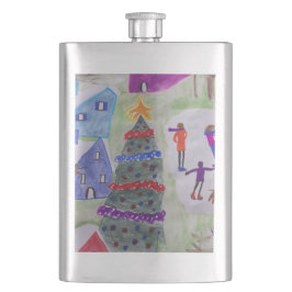 Weihnachtsdorf Klassischer Hip Flask Flachmann