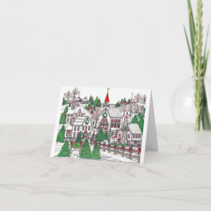 Weihnachtsdorf Kleine Karte