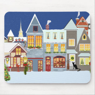 Weihnachtsdorf Maus Pad Mousepad