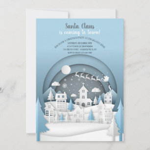 Weihnachtsdorf-Party Einladung