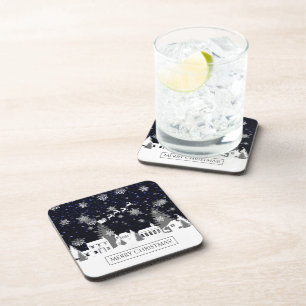 Weihnachtsdorf Plastic Untersetzer