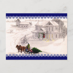 Weihnachtsdorf Postkarte