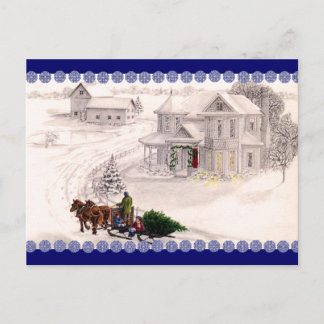 Weihnachtsdorf Postkarte