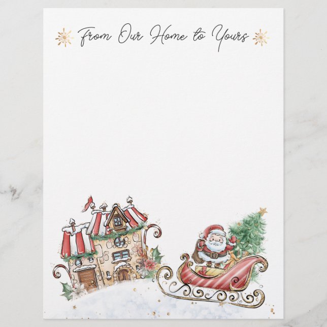 Weihnachtsdorf Santa Prestige Letterhead Briefbogen (Vorderseite)