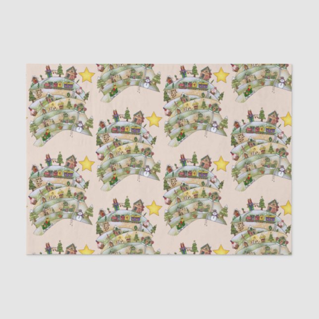 Weihnachtsdorf  seidenpapier (Vorderseite)