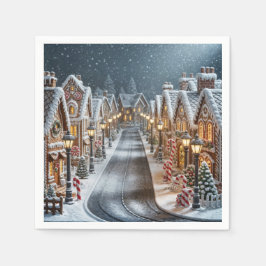Weihnachtsdorf Serviette