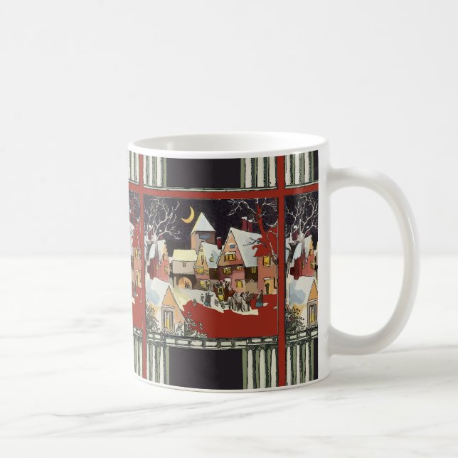 Weihnachtsdorf, Text hinzufügen Tasse (Rechts)