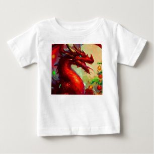 Weihnachtsdrache 1 baby t-shirt