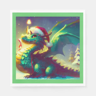 Weihnachtsdrache 3 serviette