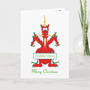 Weihnachtsdrache Feiertagskarte