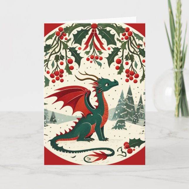 Weihnachtsdrache                                   karte (Vorderseite)