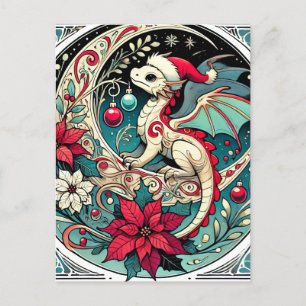 Weihnachtsdrache Postkarte