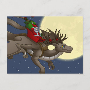 Weihnachtsdrache Postkarte