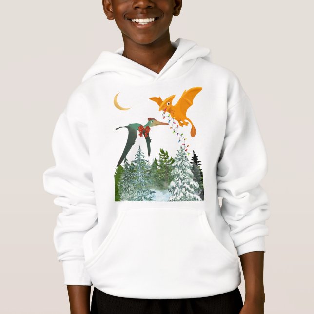 Weihnachtsdrachen Hoodie (Vorderseite)