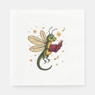 Weihnachtsdrachenfliege Serviette