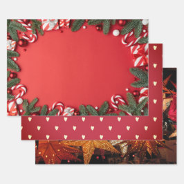 Weihnachtsdruckpapier Geschenkpapier Set