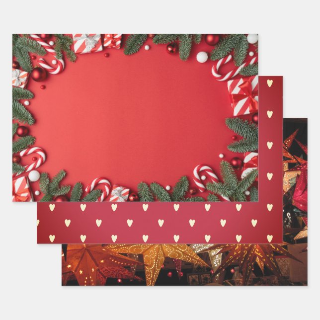 Weihnachtsdruckpapier Geschenkpapier Set (Set)