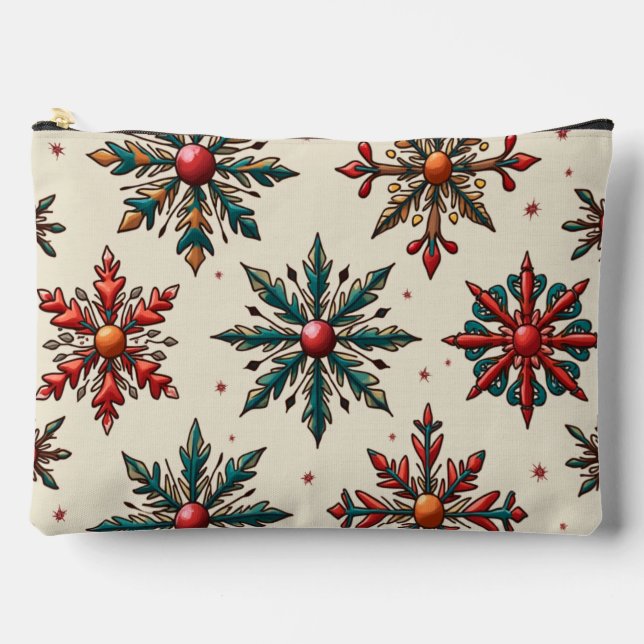 Weihnachtsdrucktasche Zubehörtasche (Vorderseite)