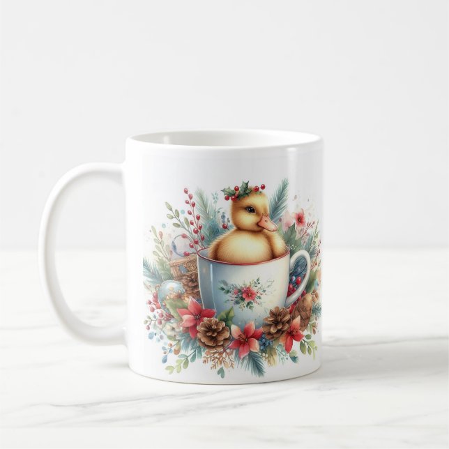 Weihnachtsduck Kaffeetasse (Links)