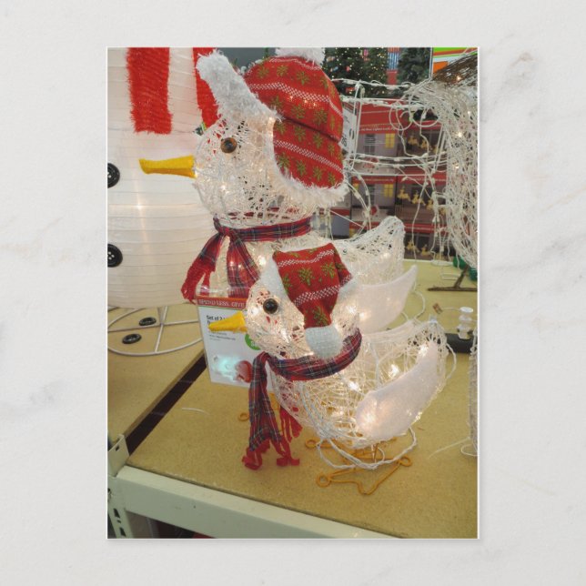Weihnachtsducken Feiertagspostkarte (Vorderseite)