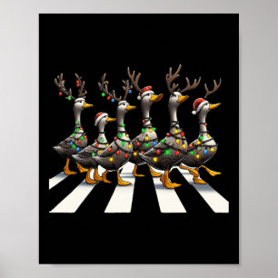 Weihnachtsducken Niedliche Tiere Weihnachten Lover Poster