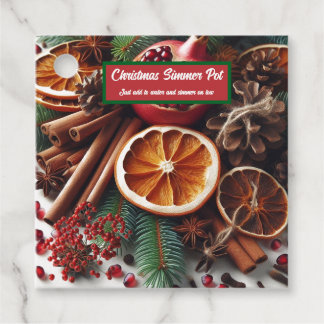Weihnachtsdüfte Simmer Pot  Geschenkanhänger