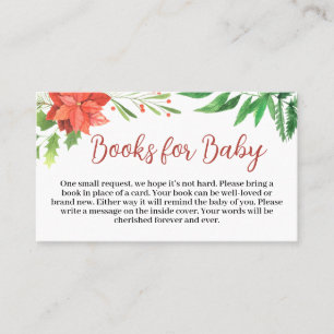 Weihnachtsduschbücher für Baby Business Card Visitenkarte