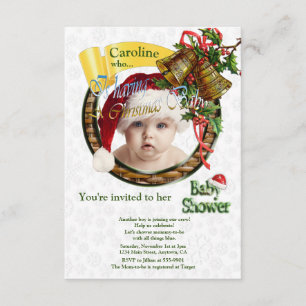 Weihnachtsdusche Begleitkarte