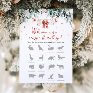 Weihnachtsdusche, das ist mein Kinderspiel Einladung