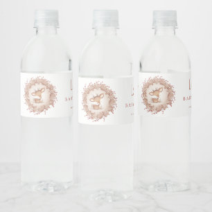Weihnachtsdusche Deer Drink Water Flasche Labe Wasserflaschenetikett