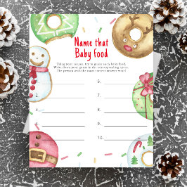 Weihnachtsdusche Name für das Babynahrung