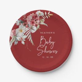 Weihnachtsdusche Pappteller