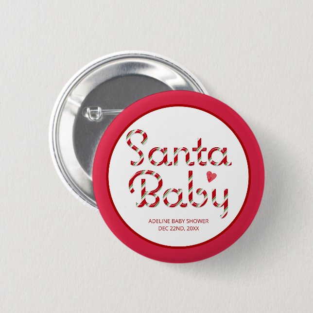 Weihnachtsdusche Party Button (Vorne & Hinten)
